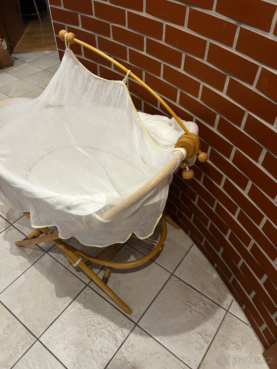 Dětská ratanová kolébka Rimbau - 3