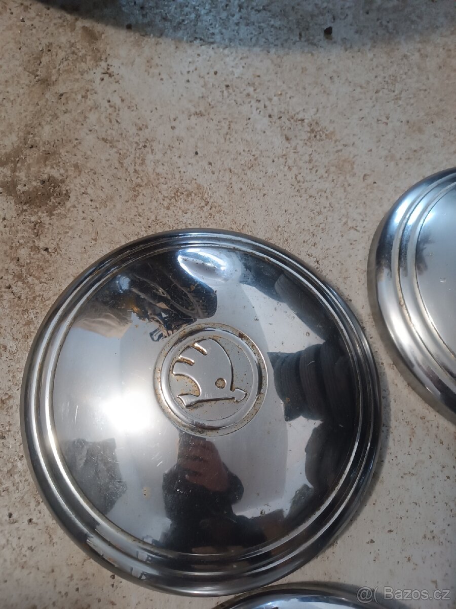 Sada originálních chromových poklic Škoda - 3