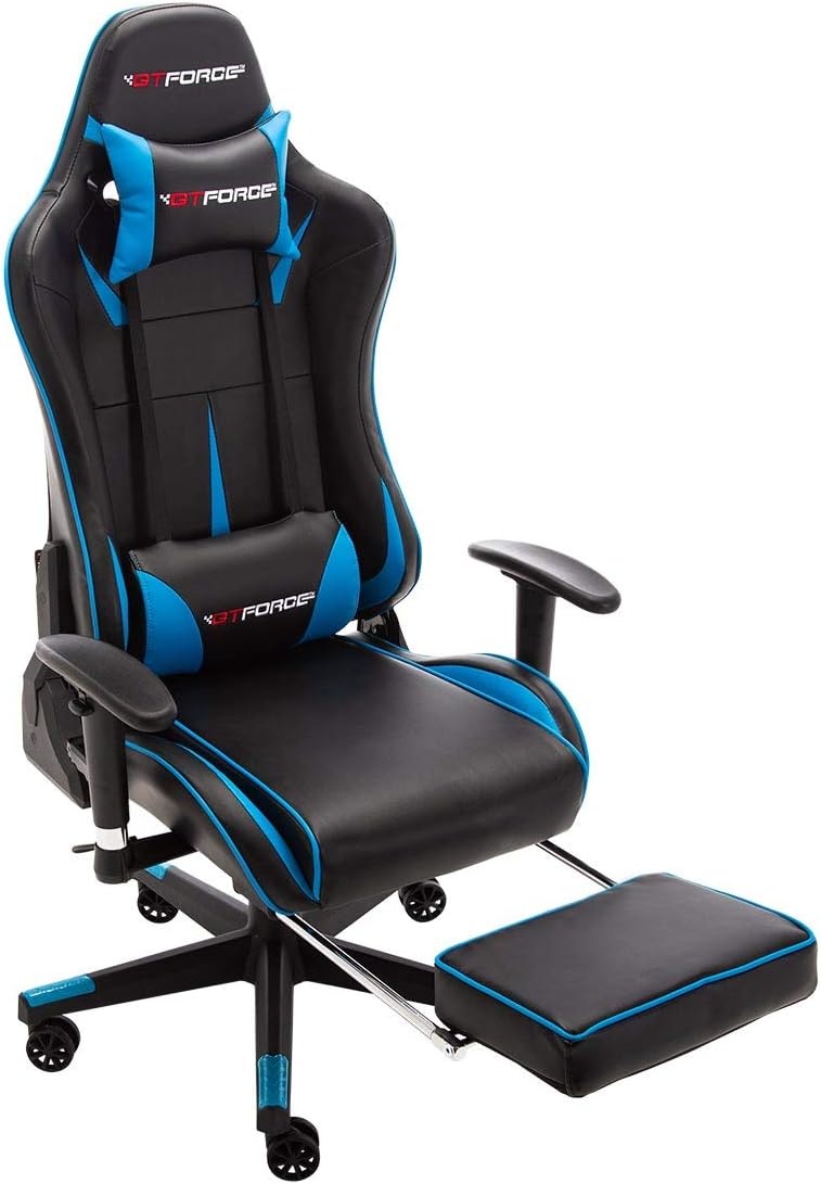 Herní židle GTforce formula RX leather blue - 3