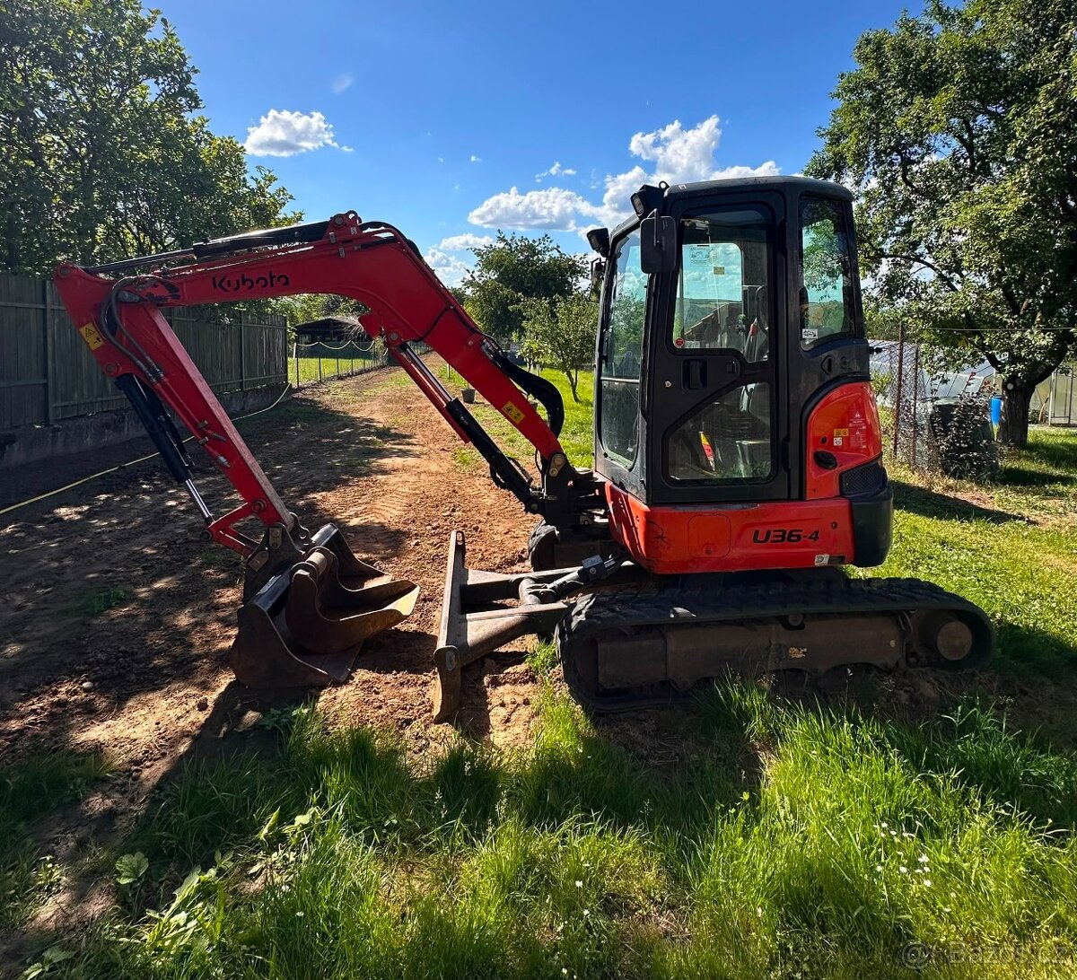Minibagr KUBOTA U36-4 2018, klimatizace - 3