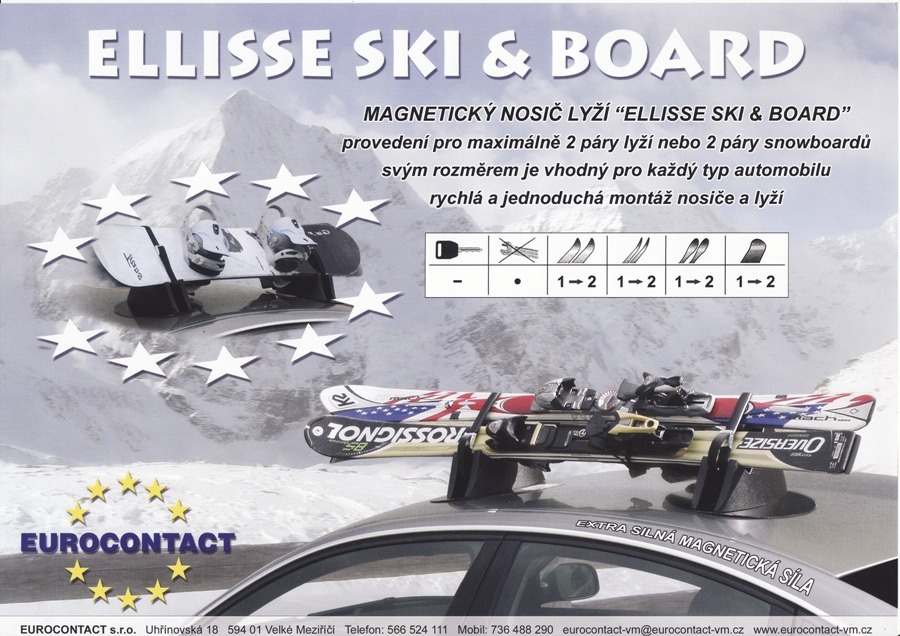 Magnetický nosič ELLISSE SKI&BOARD - 3