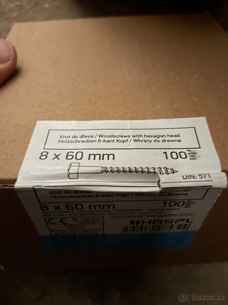 Hmozdinky 12 a srouby 8x60 - 3
