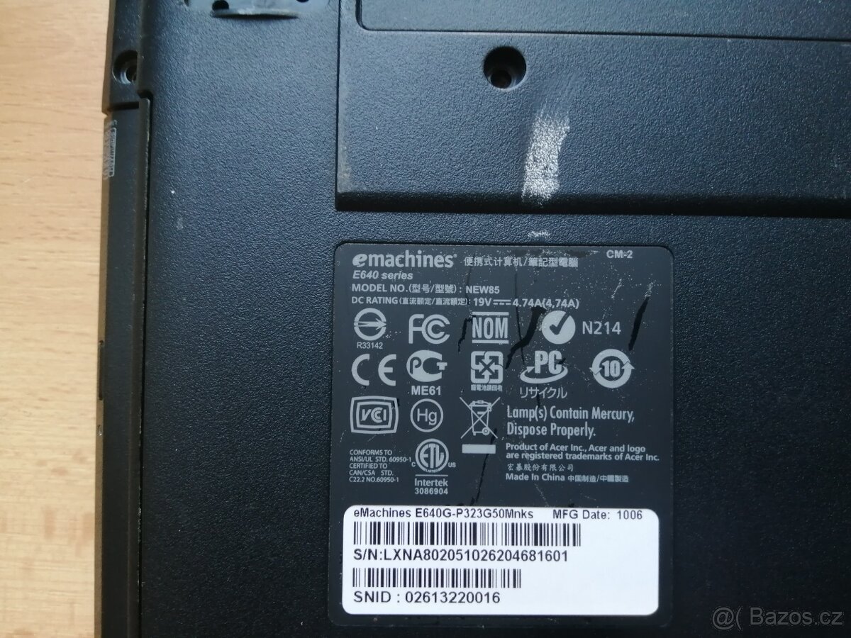 eMachines E640G - 3