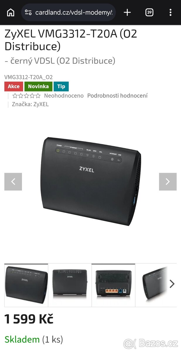 Router Zyxel distribuce t-mobile - 3