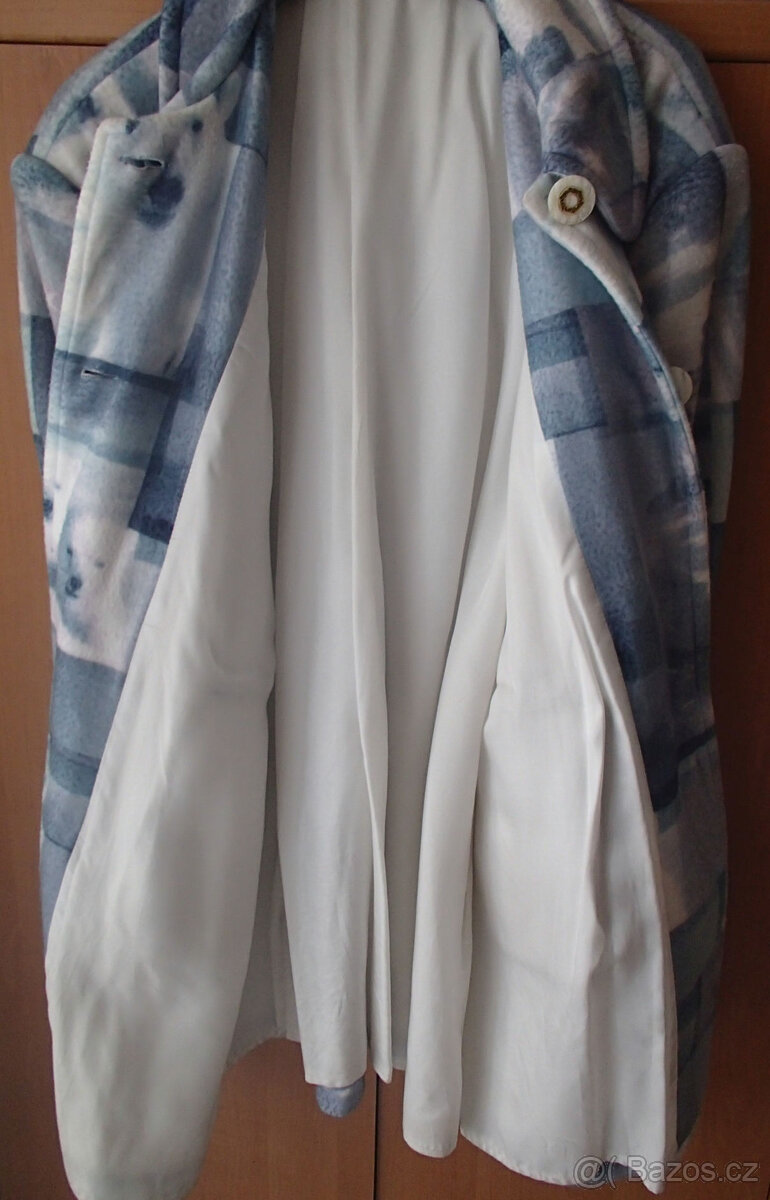 Dámský 3/4 kabátek 44-46, fialová bunda 38 a nová šála - 3