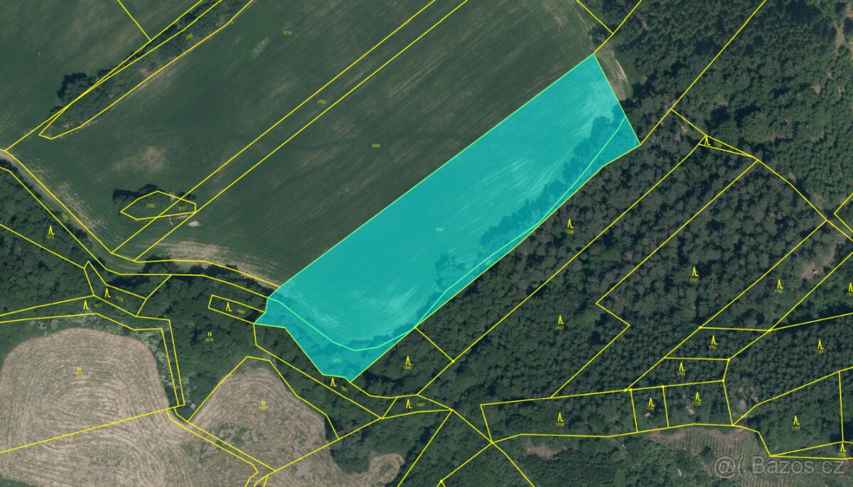 Prodej uceleného souboru polí 90 581 m², 49 Kč/m2, Čelivo – pohled 3