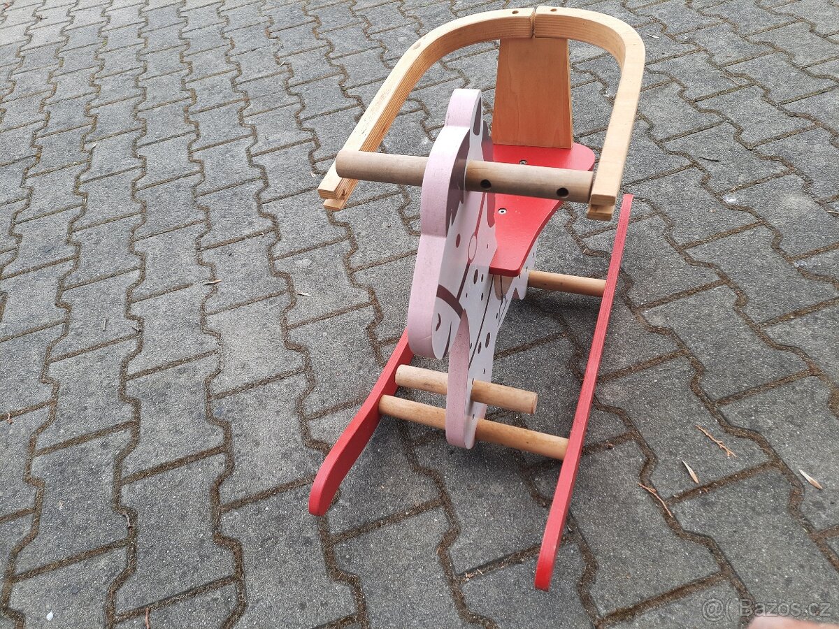 Dřevěný houpací kůň/koník - 3