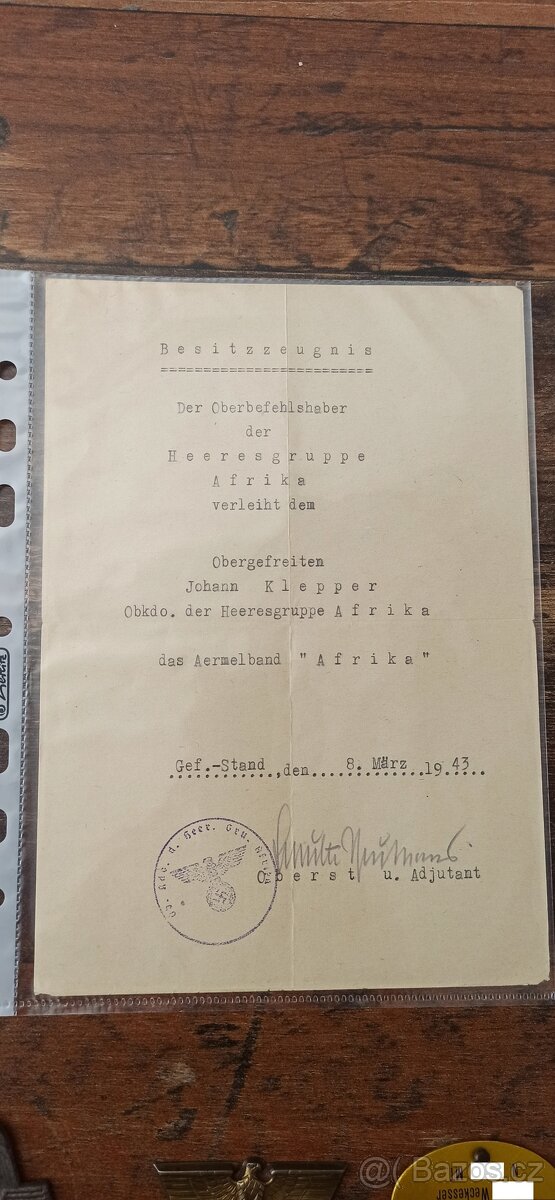 Vzácné medaile, vyznamenání Německo. - 3