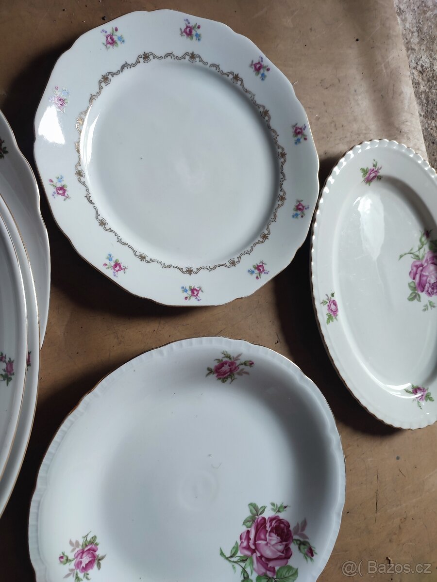 Retro porcelán růžičky - 3