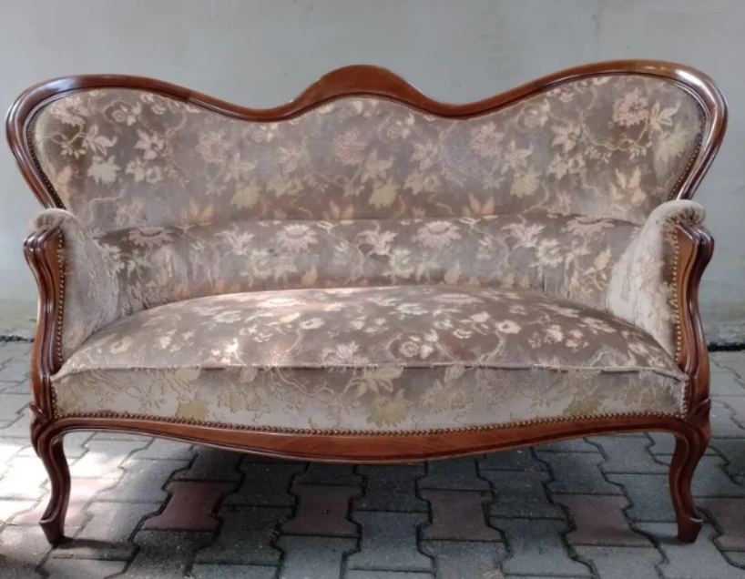 Chipendale starožitná zrestaurovaná soprava 2+4x1 - S.82 - 3