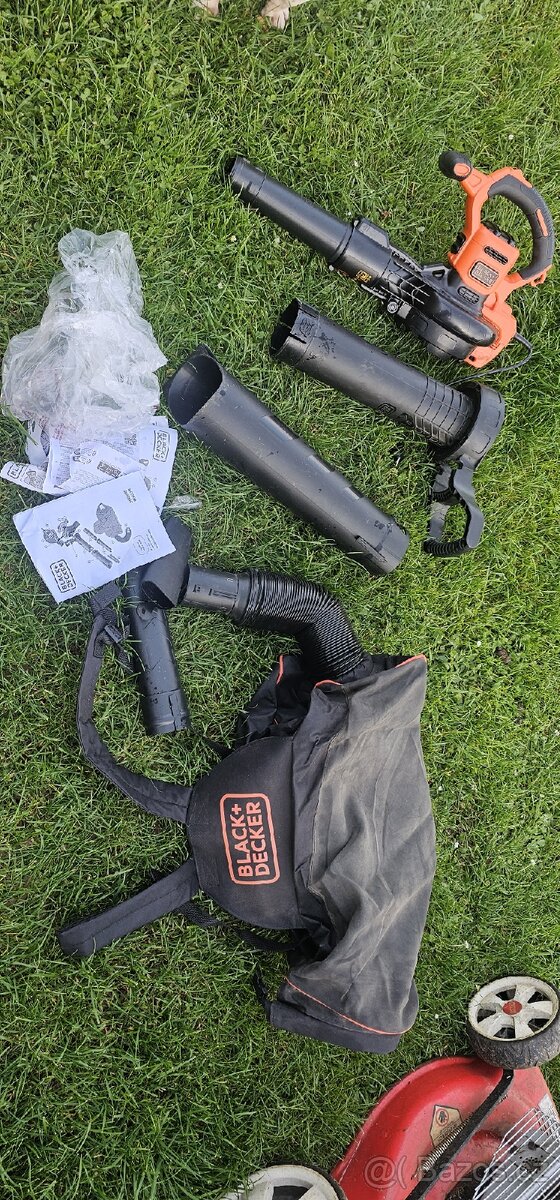Prodám foukač á zároveň vysavač na listí black+decker 3v1 - 3