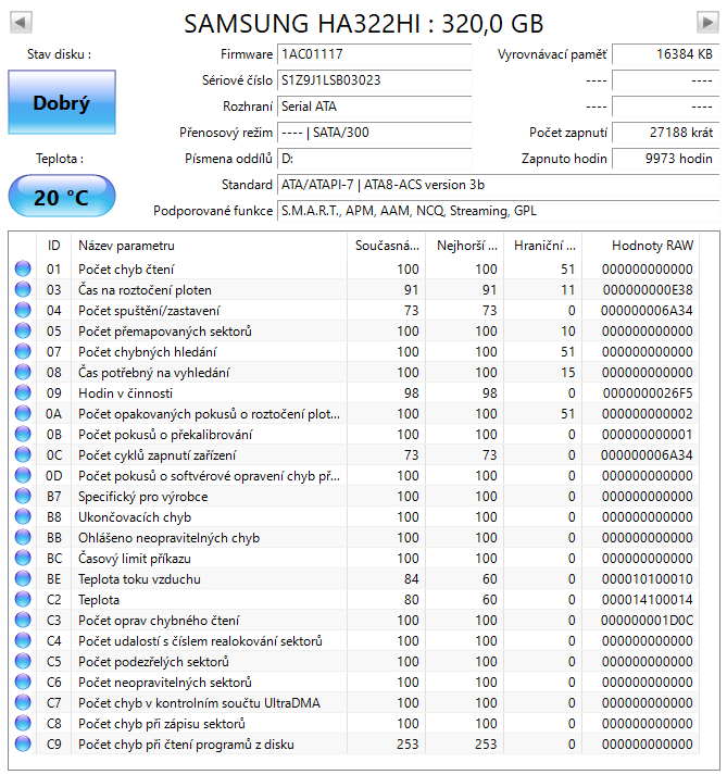Samsung 3,5" 320GB - 3