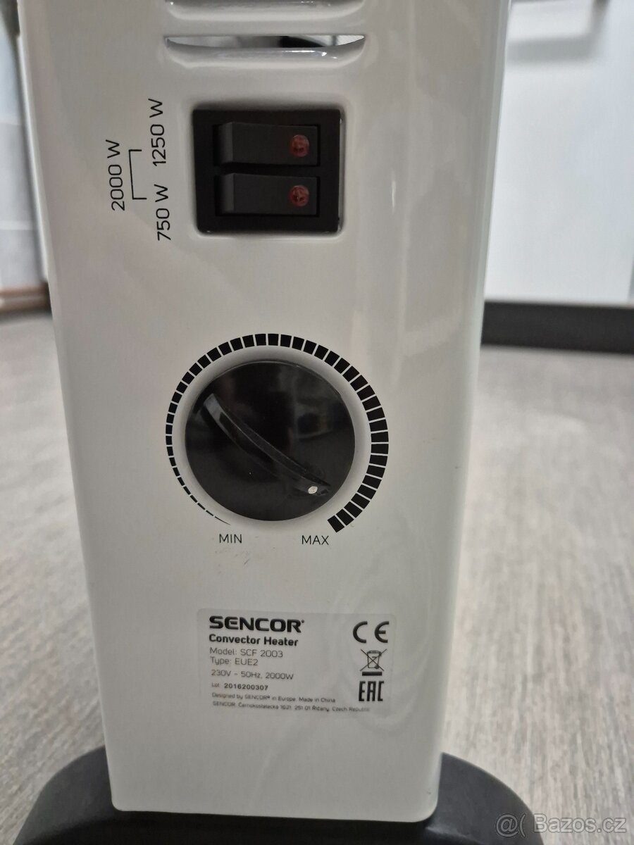Elektrický přímotop , konvektor Sencor - 3