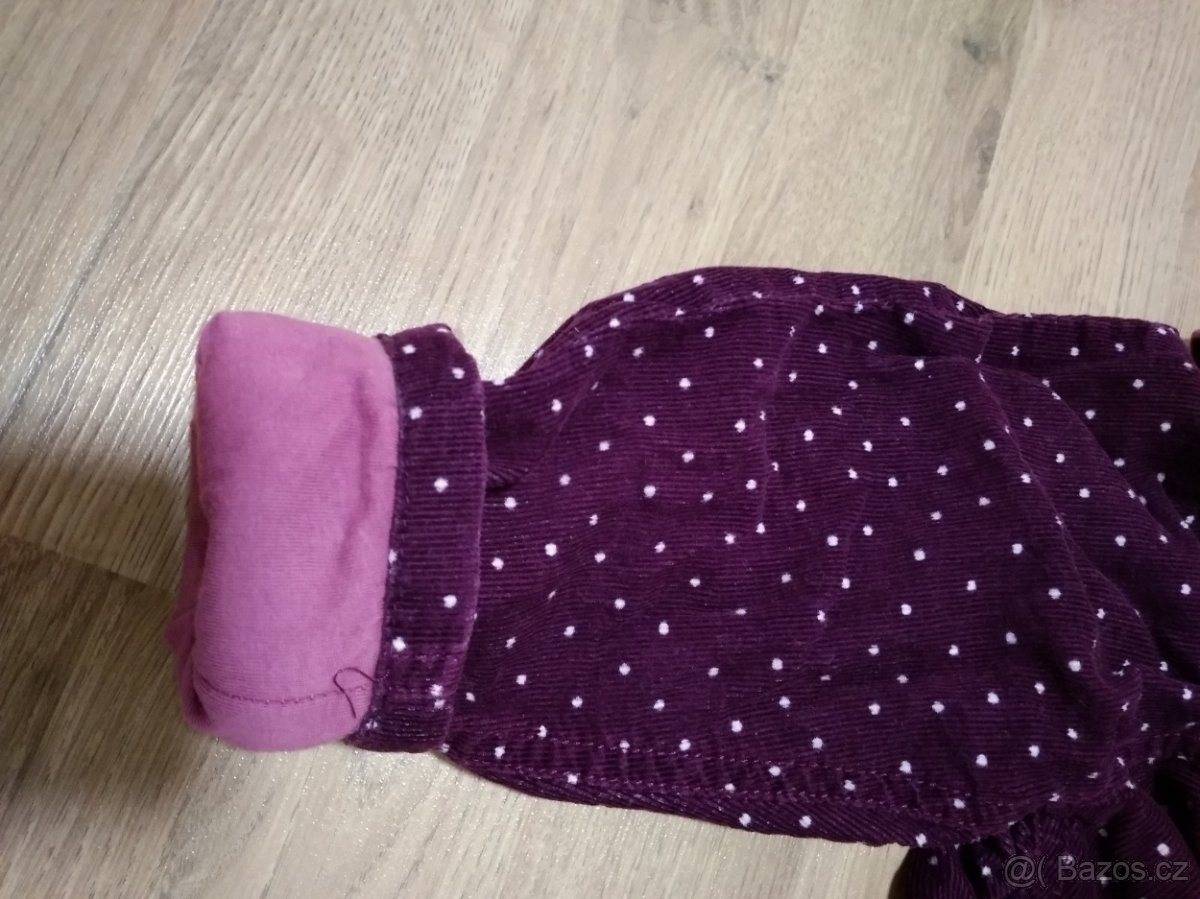 Manšestrové kalhoty, vel. 74 - 3