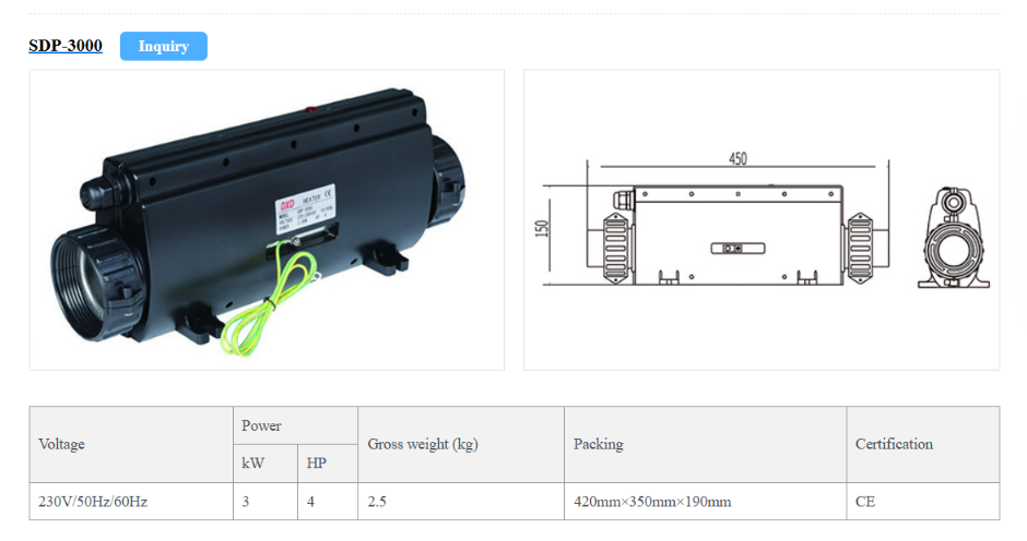 ohřev pro bazén nebo výřivku - 3