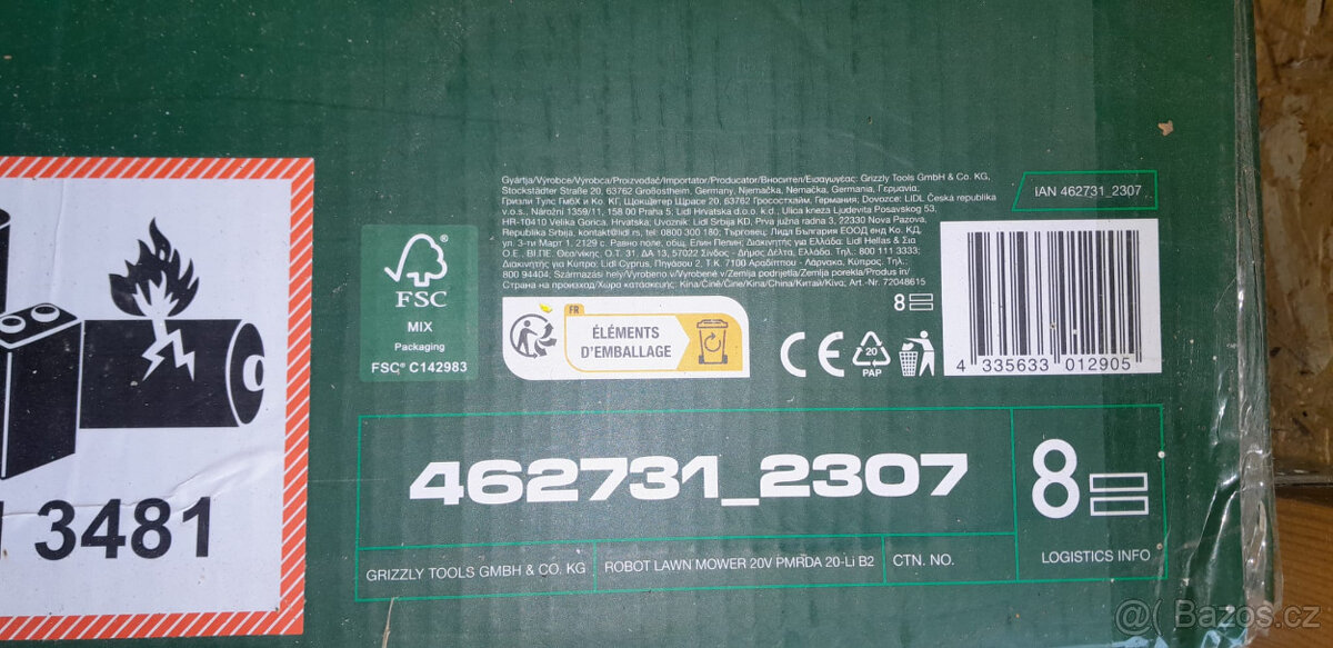 Robotická sekačka Parkside PMRDA 20 LI B2 1000 4Ah - 3