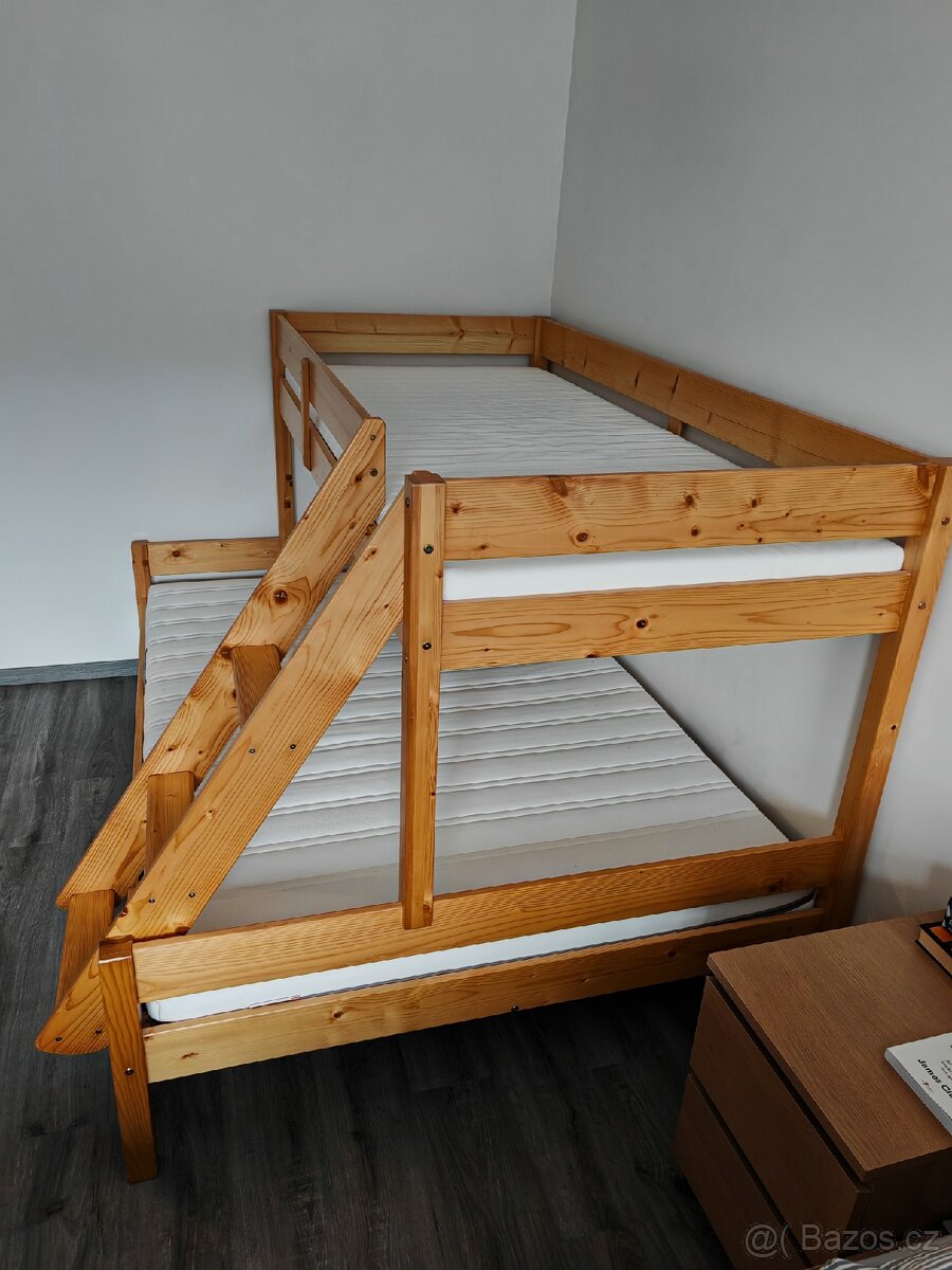 Palanda 200x90x140 Jysk včetně matrací Ikea - 3