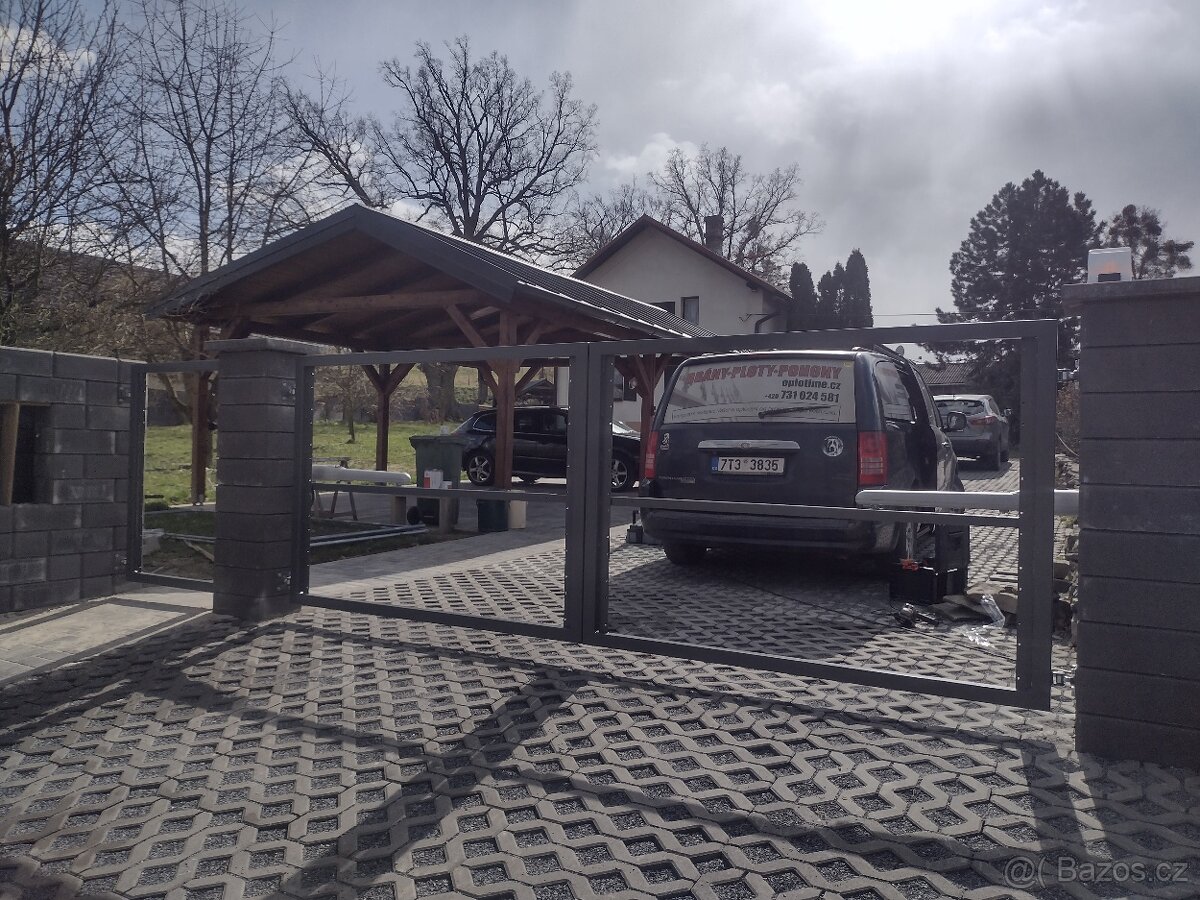 Dvoukřídla brána rám 4x1,5m - 3