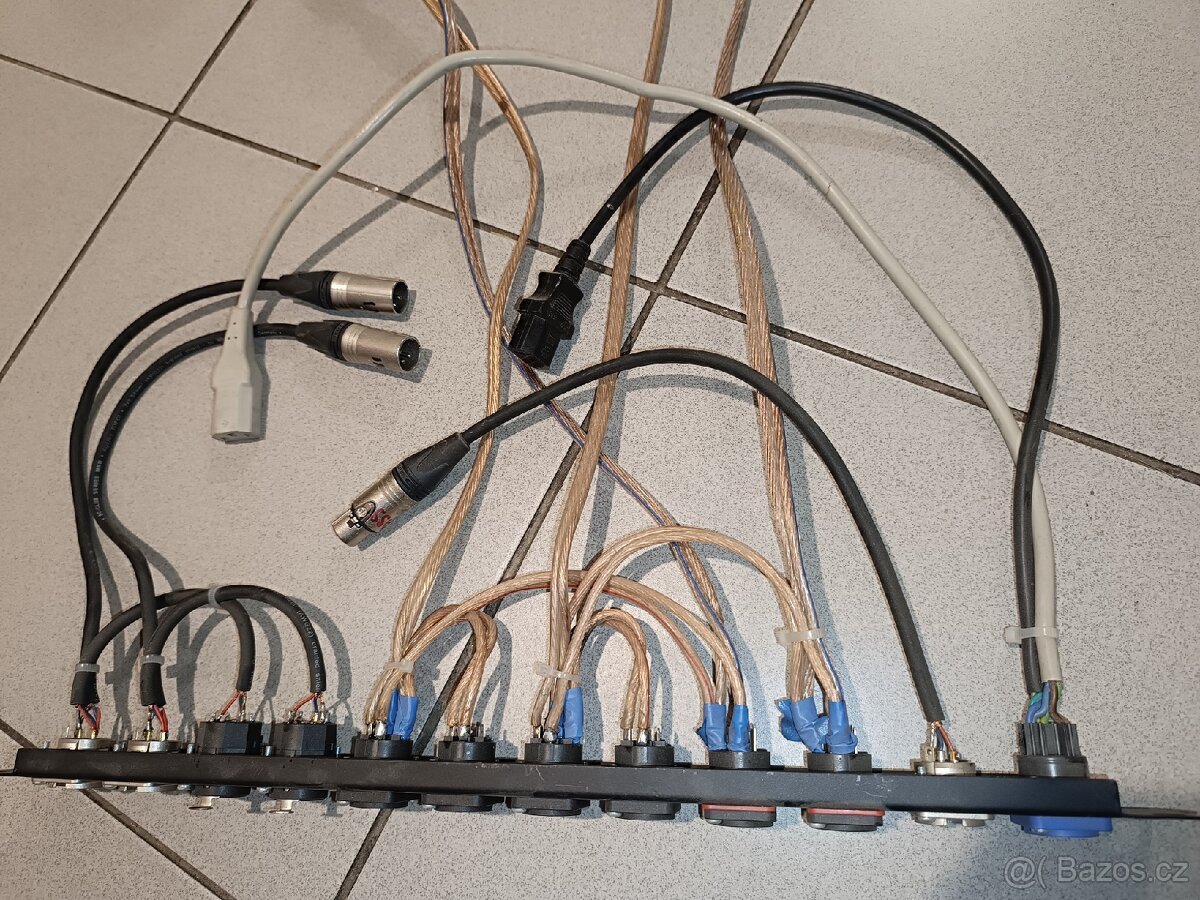 Rackové 19" panely XLR a speacon - 3
