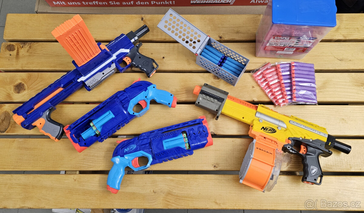 4x Nerf, Trailblazery, Rampage, Alpha Trooper a náboje - 3