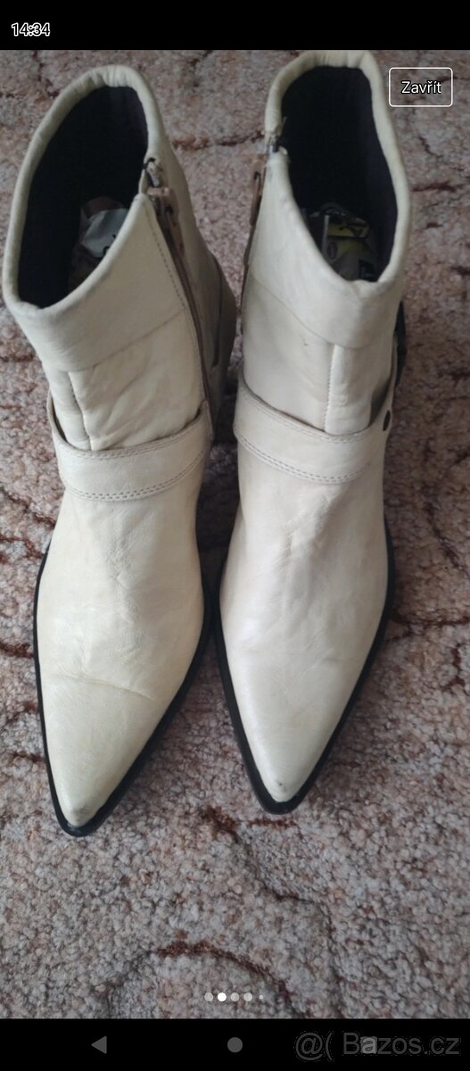 Kožené polokozačky - koně - 3