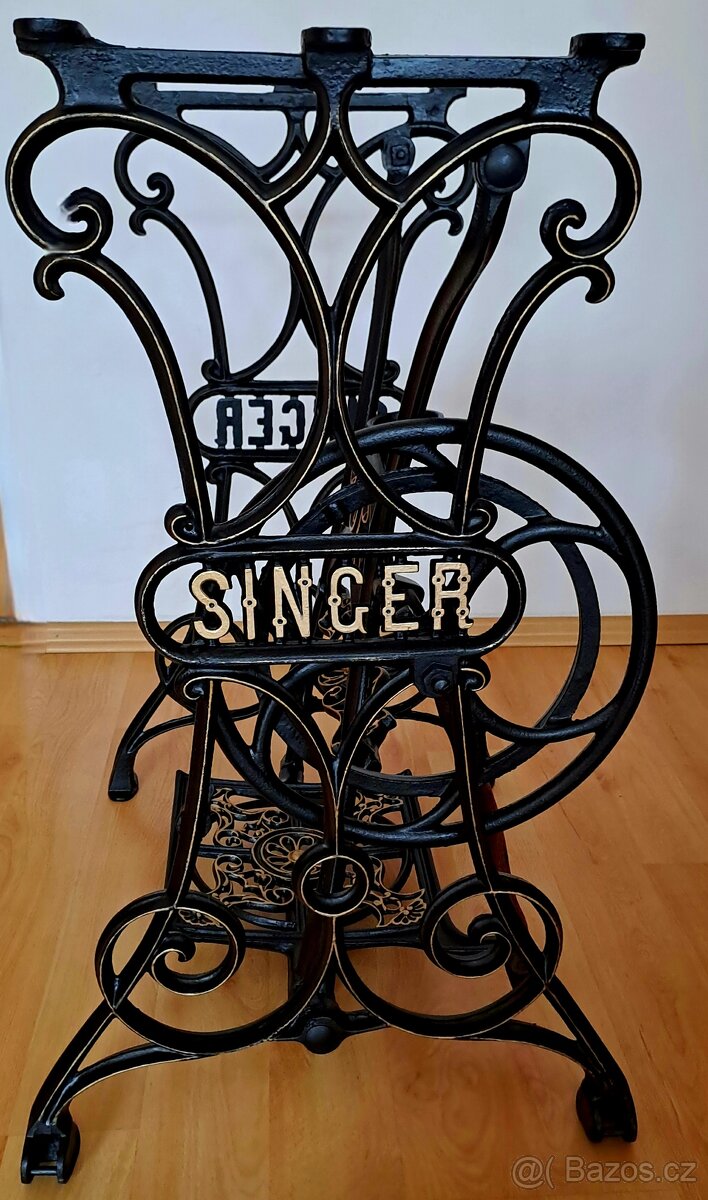 Litinové nohy, podstavec pod šicí stroj - 3