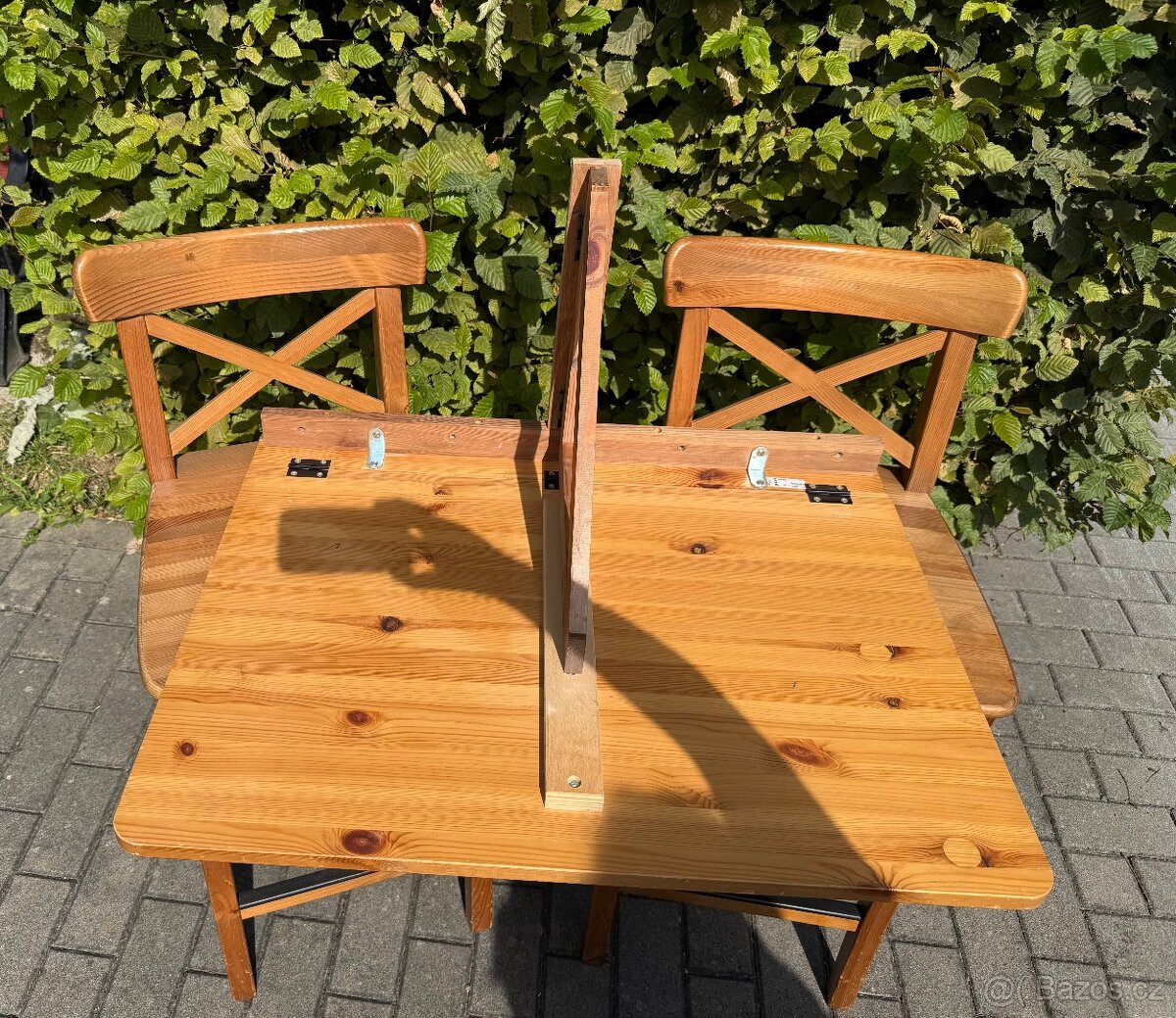 Židle 2x Ikea Ingolf a stůl Ikea Norbo - 3