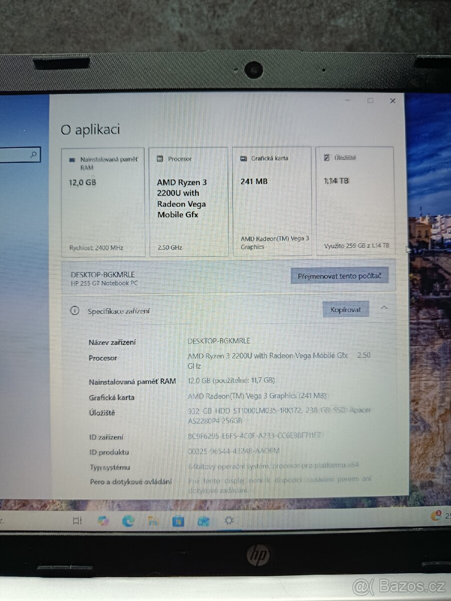 notebook HP 255 G7 - 3