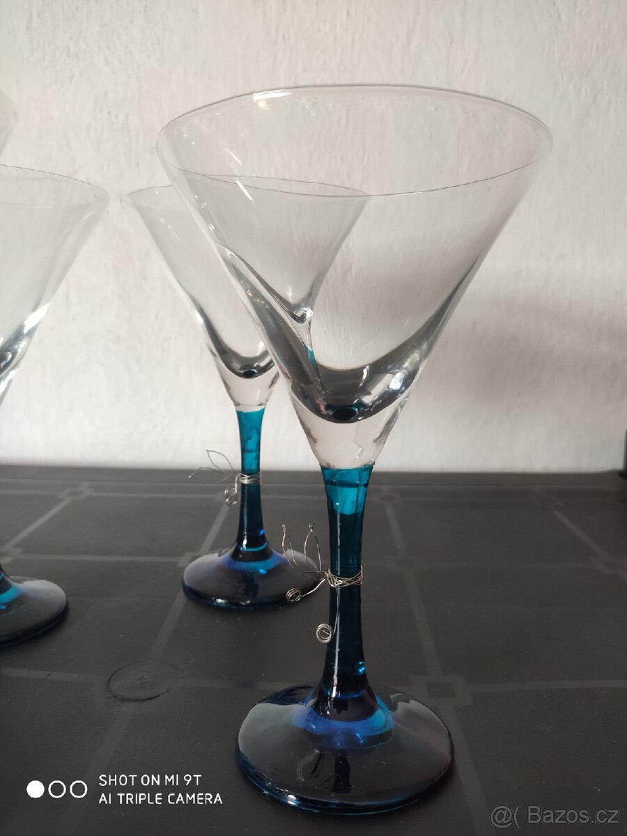 20 let nepoužité Martini sklenice - 3