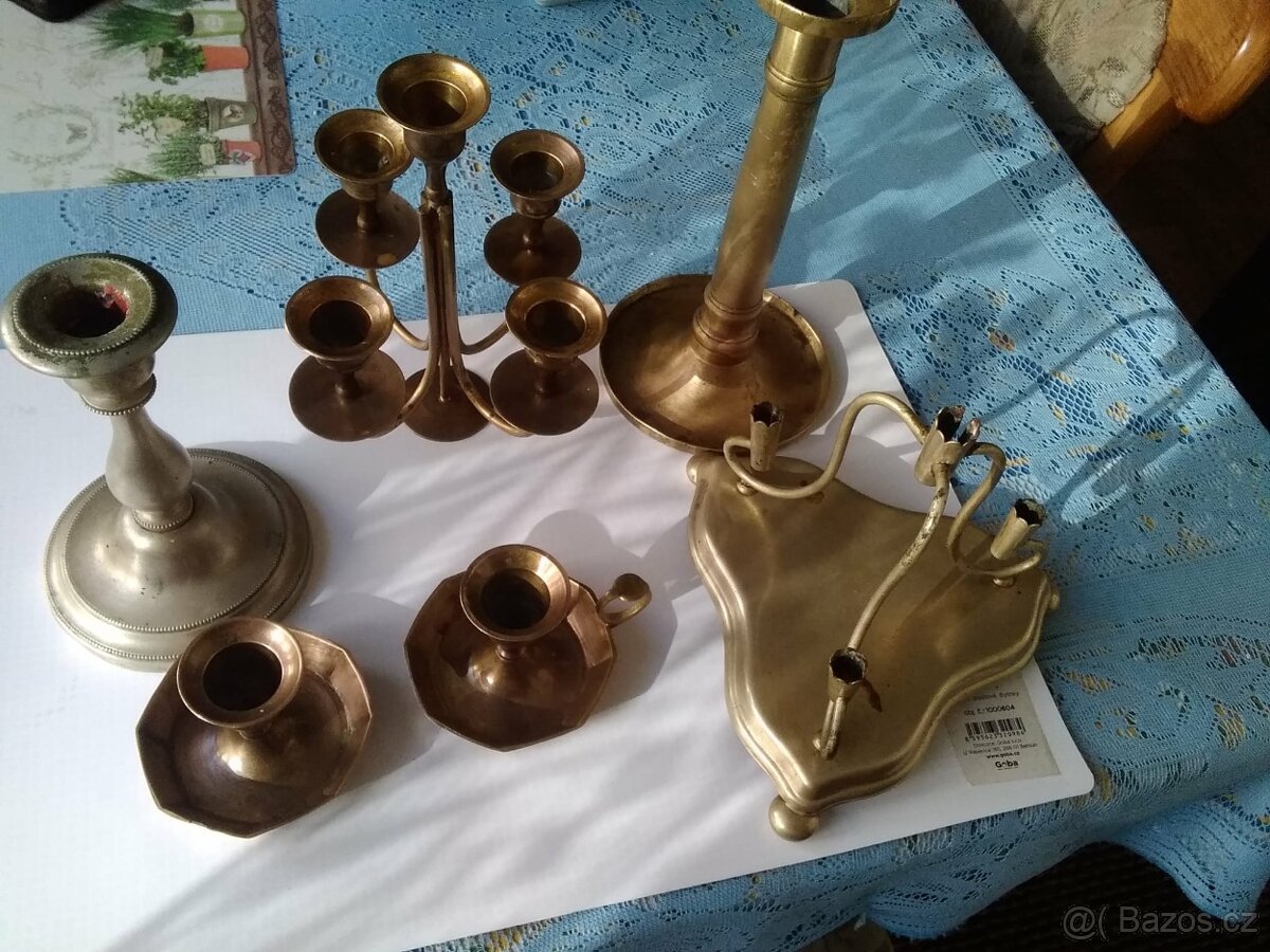 Mosazné svícny na chalupu a jiné věci. - 3