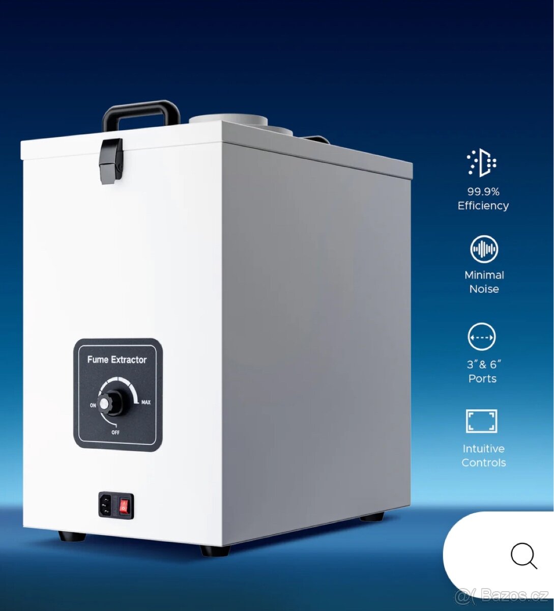 Průmyslový čistič vzduchu s třívrstvym filtrem 85w - 3