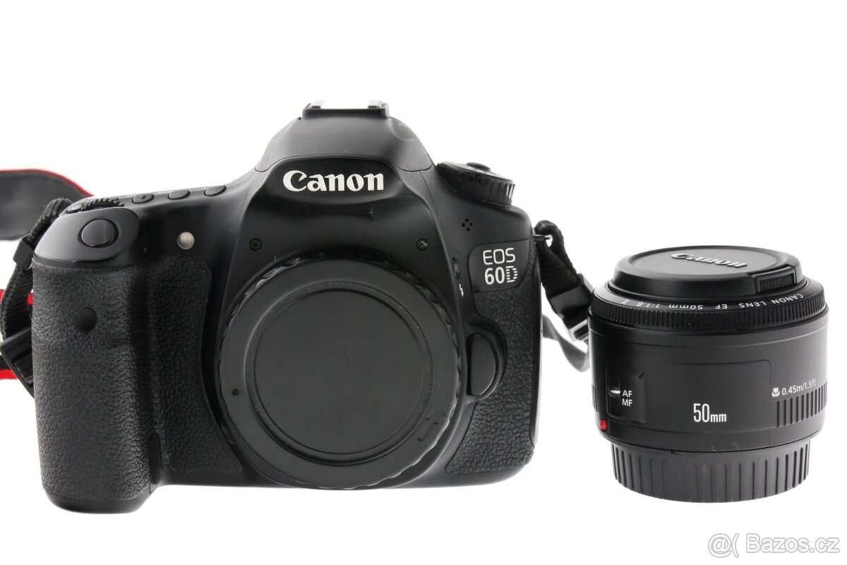 Zrcadlovka Canon 60D + 50mm + příslušenství - 3