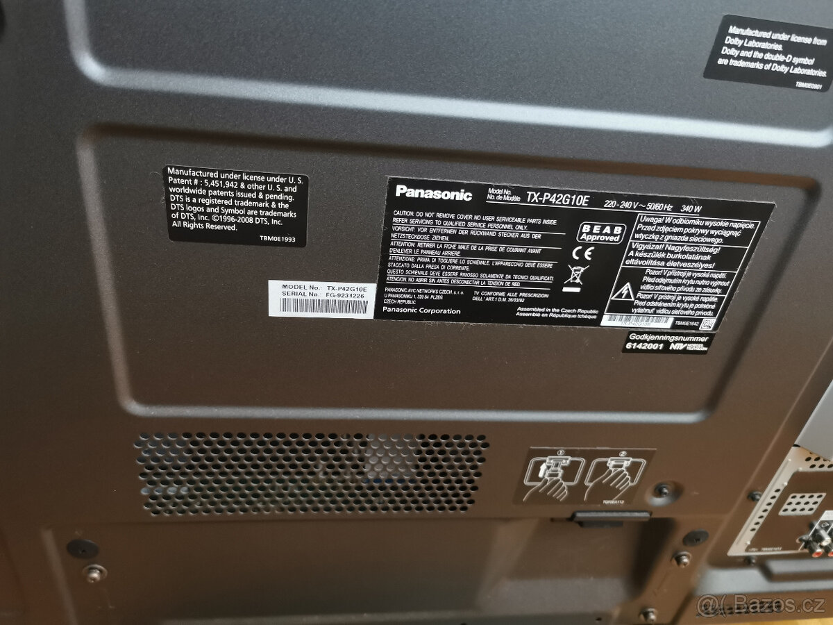Panasonic TV Plazma NeoPDP TX P42G10E, 42"( 106 ), Full HD, - 3