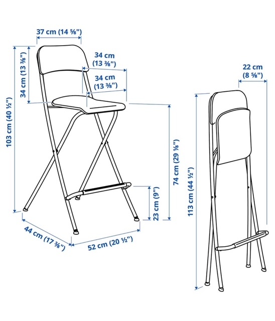 Barové židle Ikea Franklin - 2 ks - 3