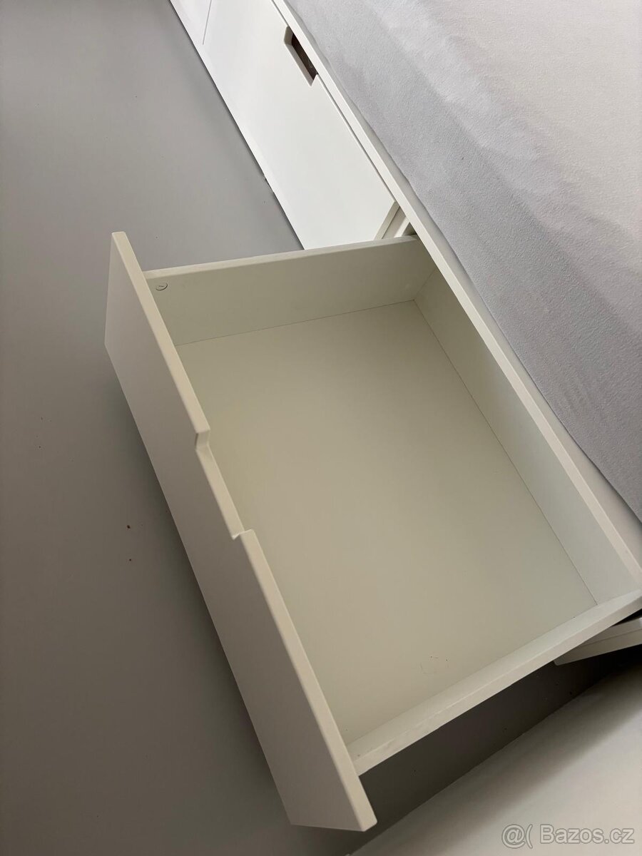 IKEA NORDLI – rám postele s úložnými šuplíky, TOP stav - 3