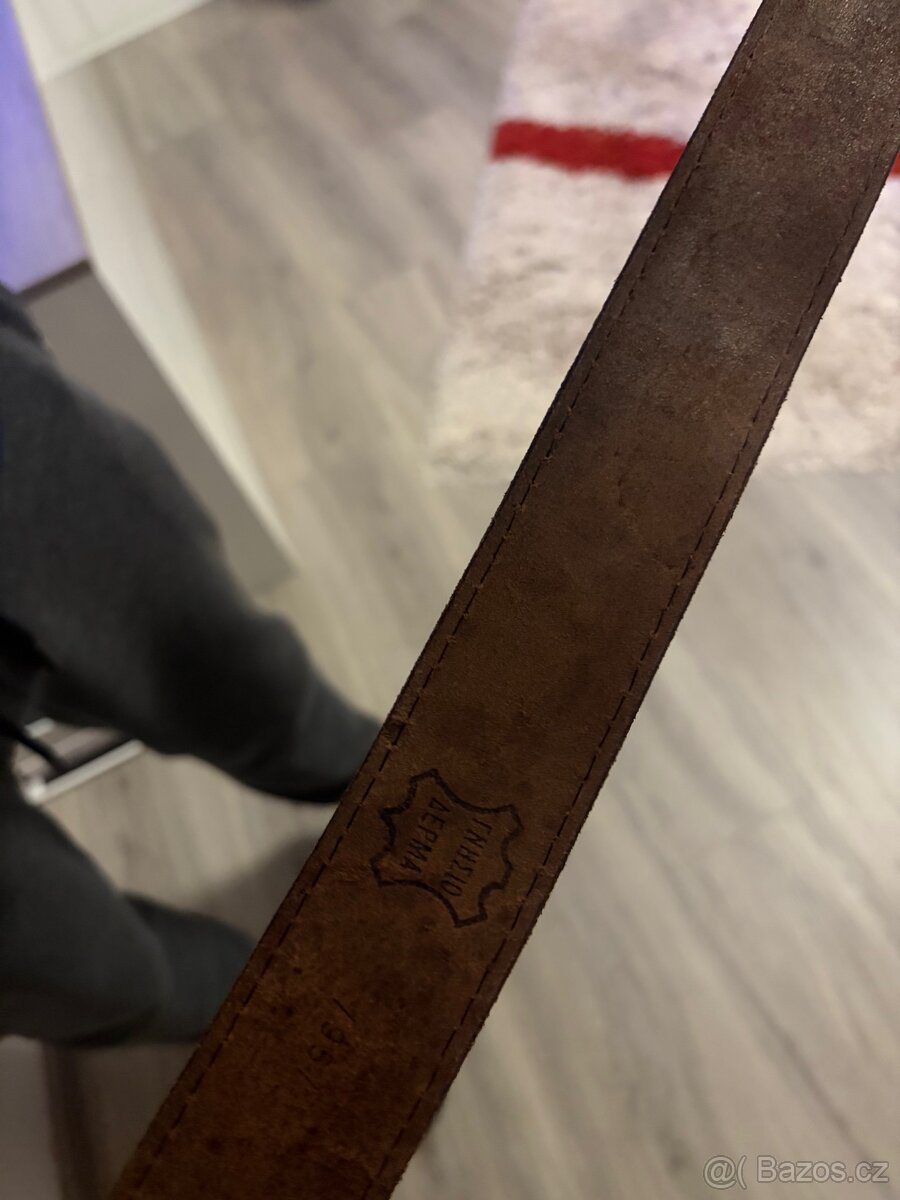 Pasek Harley Davidson 85 cm kůže - 3