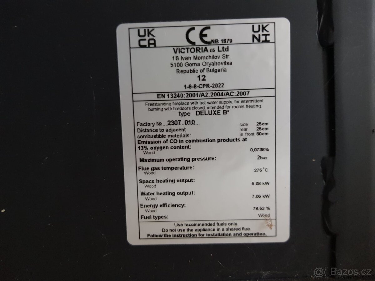 Krbová kamna s výměníkem - 3