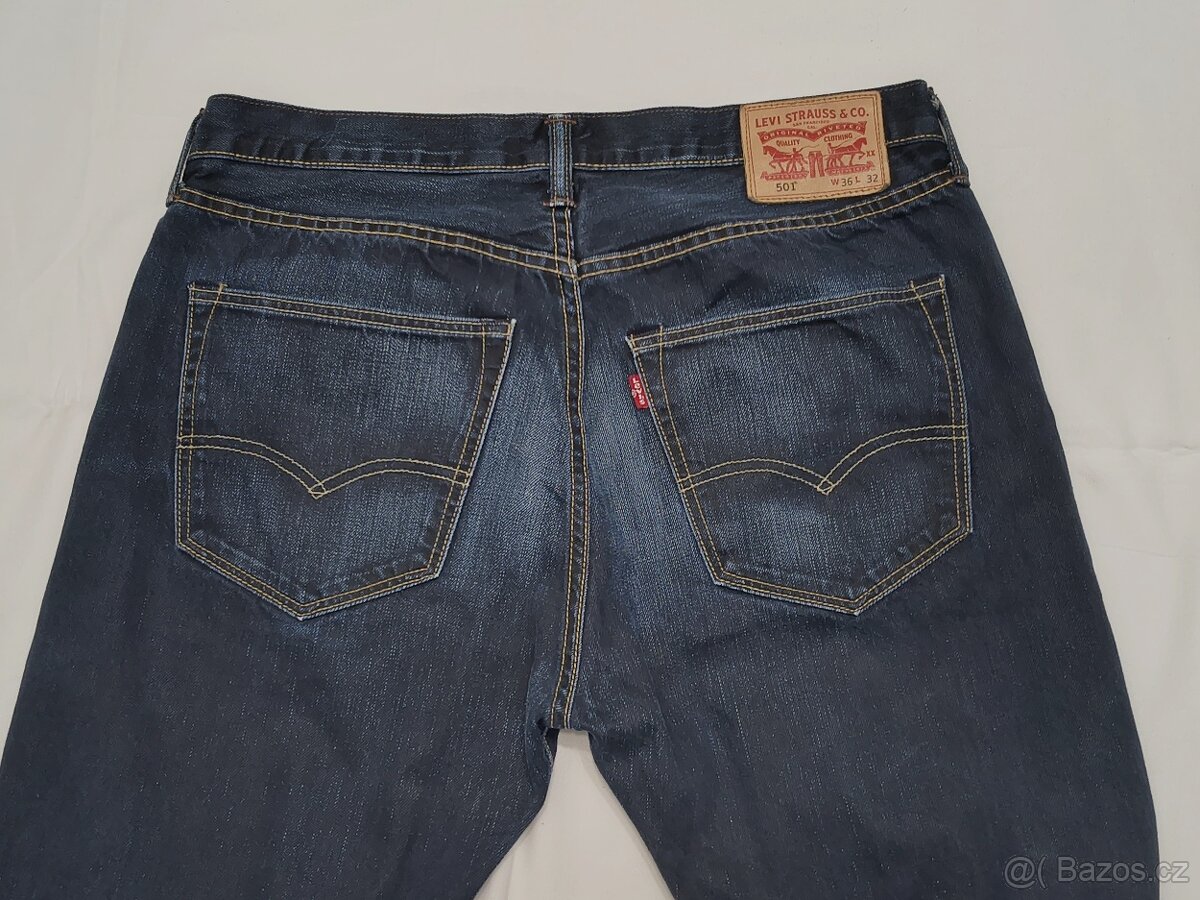 Pánské džíny - LEVIS® 501, vel. 36 x 32 - 3
