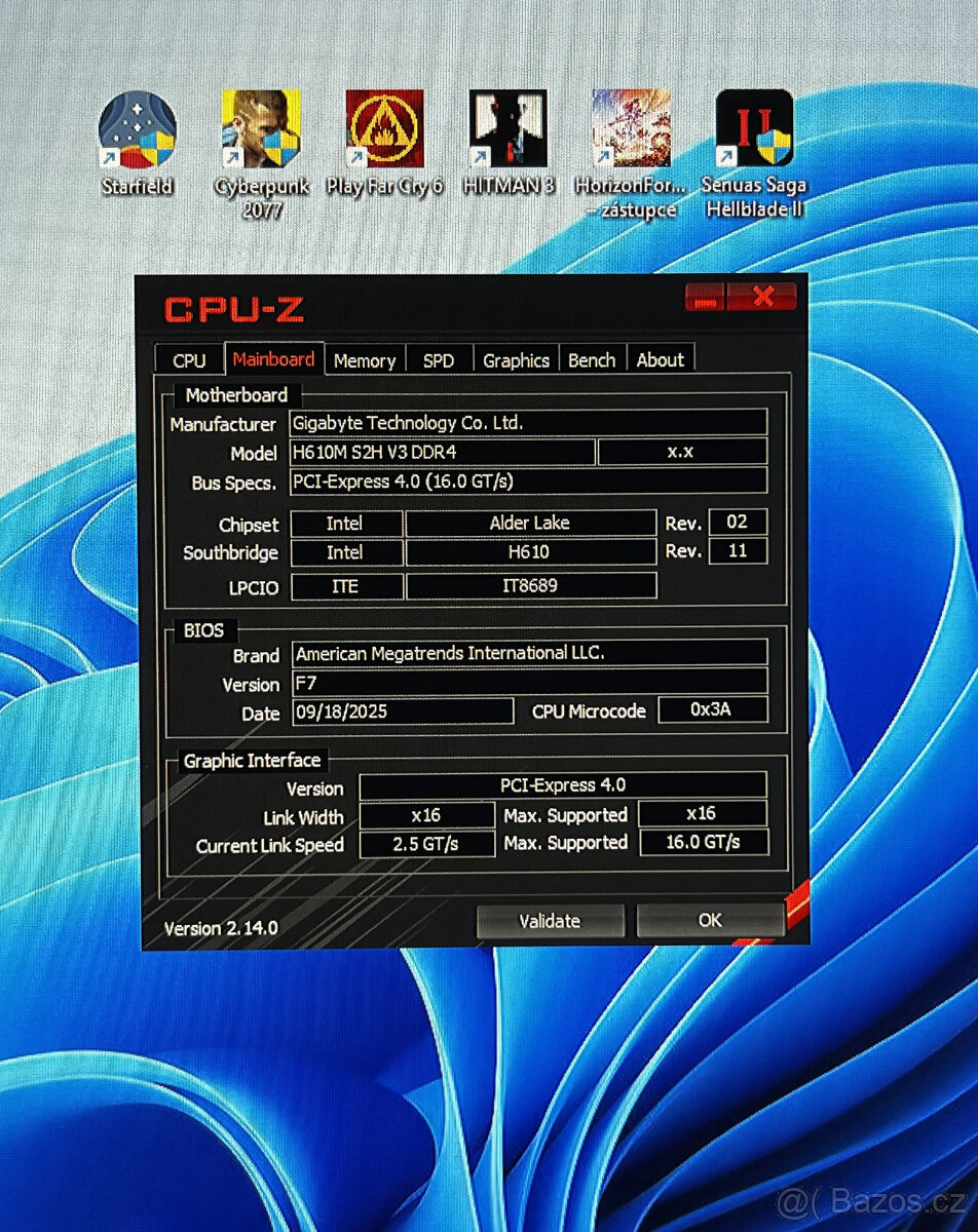 Herně pracovní stroj RTX 3070 / i7 12700 / 32GB DDR4 - 3