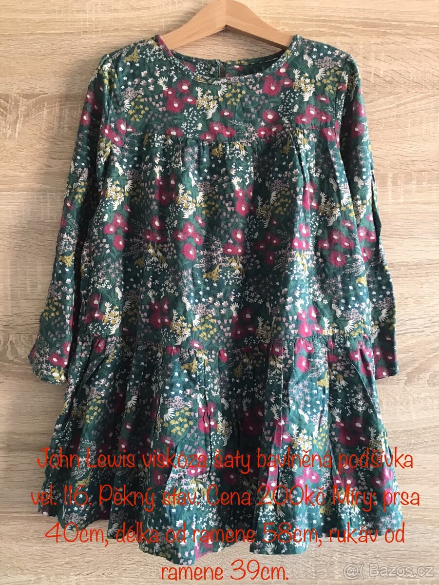 Dívčí šaty a sukně vel. 116 - 3