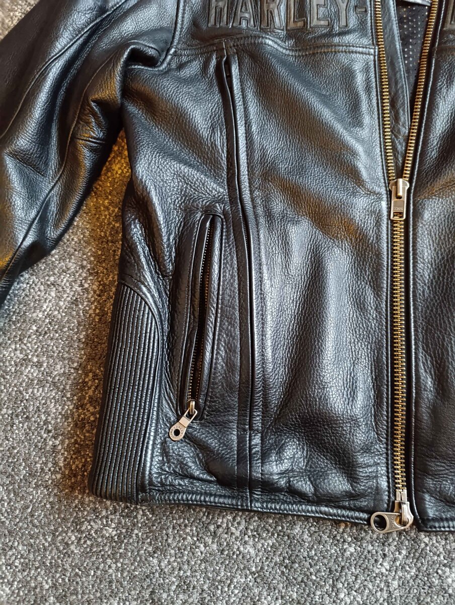 Kožená značková bunda Harley Davidson - 3