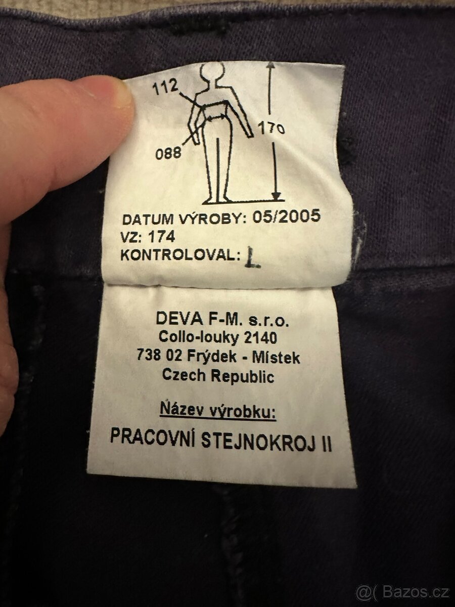 Kalhoty hasičské ke stejnokroj značky Deva - 3