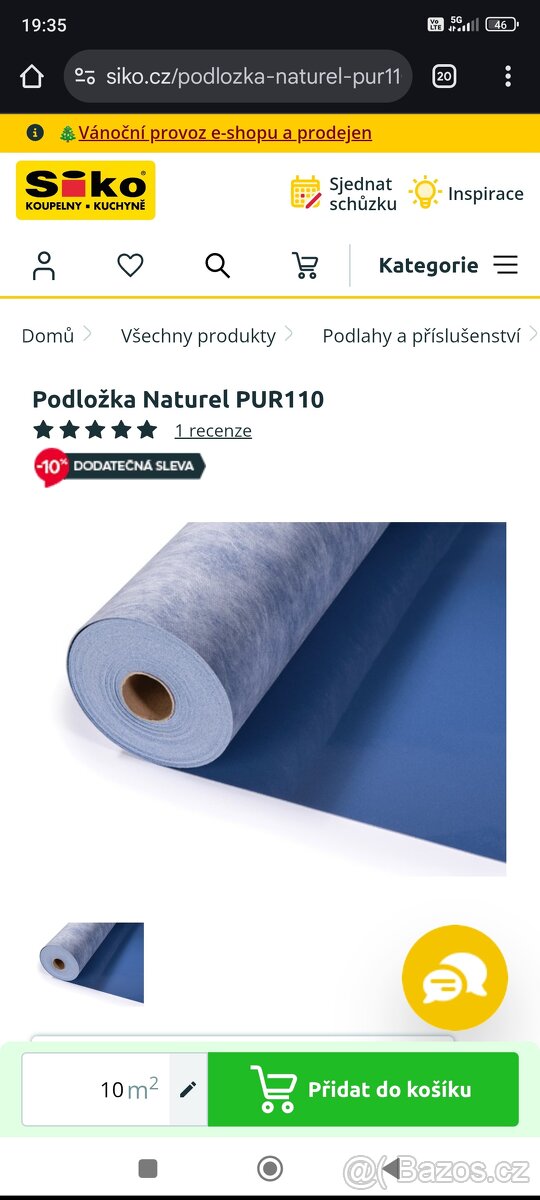 Hydroizolační rohož 10m - 3