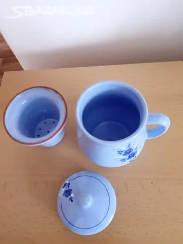 Hrnek na čaj s pokličkou a sítkem - 3