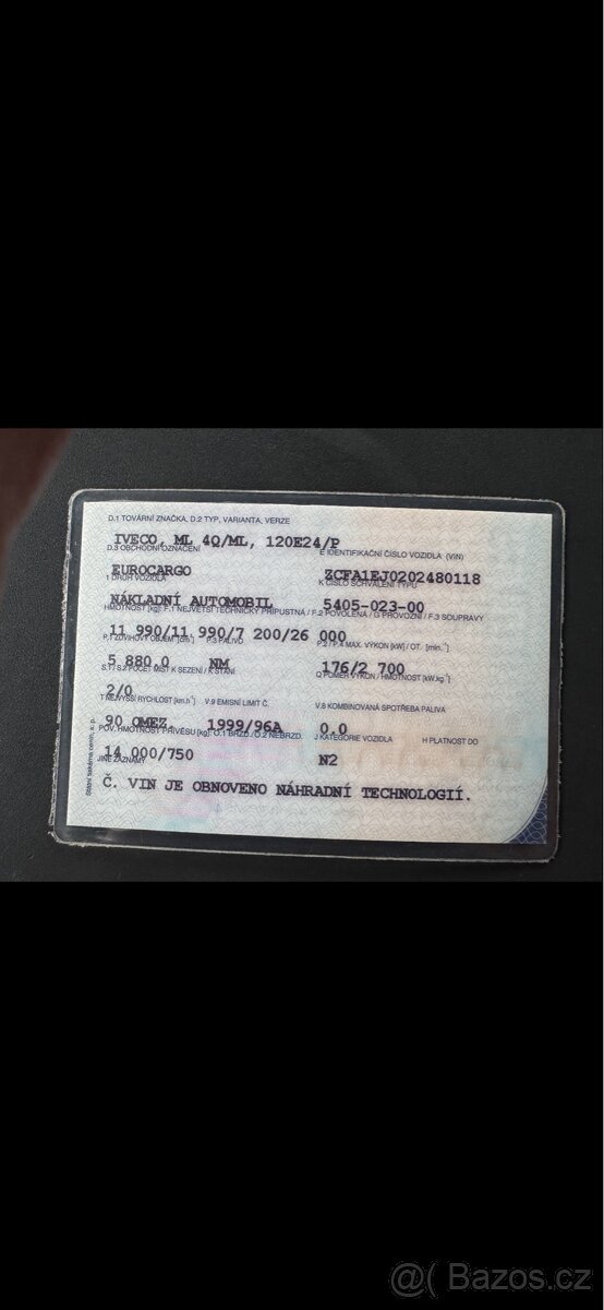 Iveco Eurocargo, 12 tuna,hydraulicke celo,120E2, 4/2006 - 3