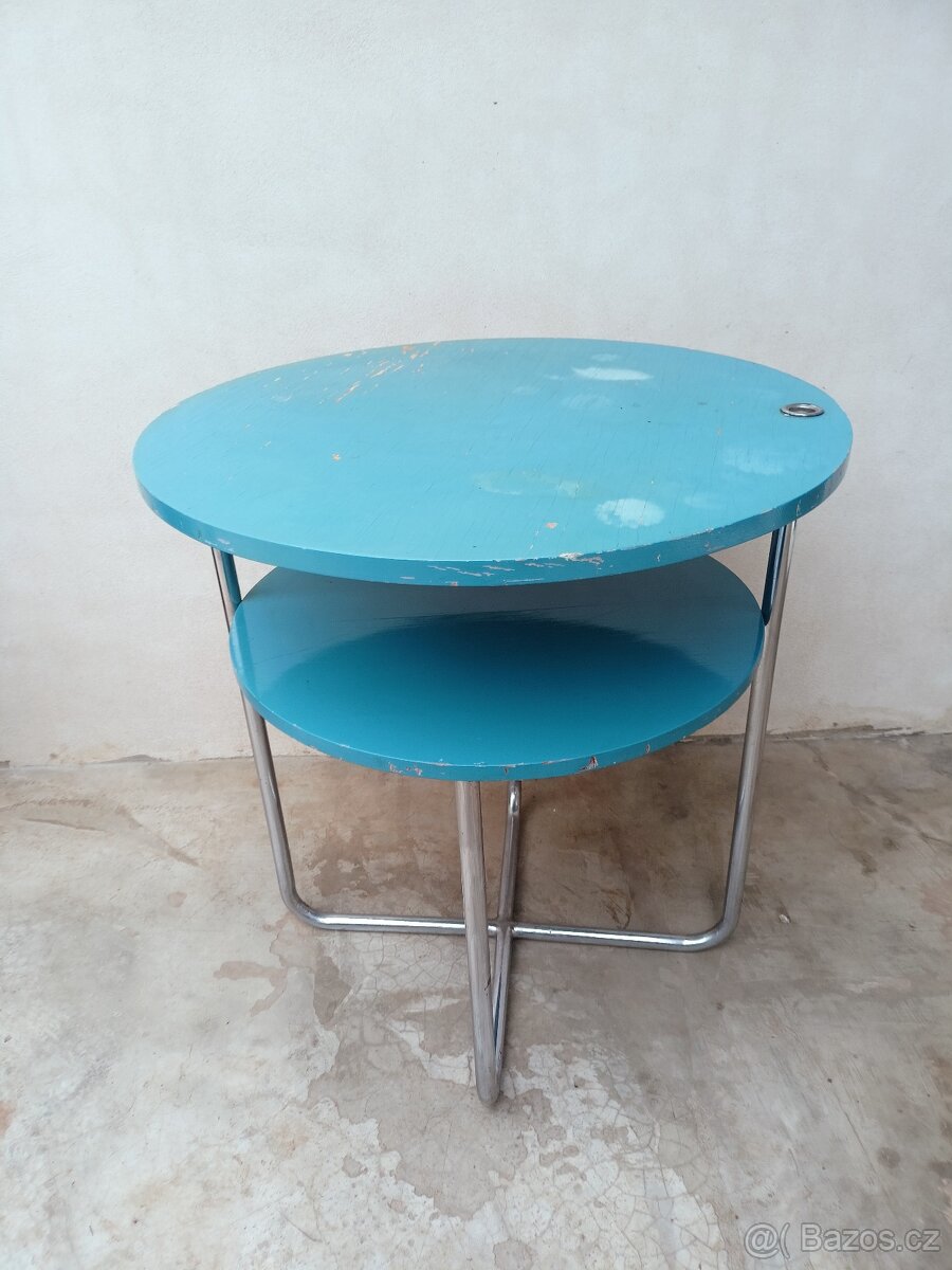 Chromový trubkový stolek - 3