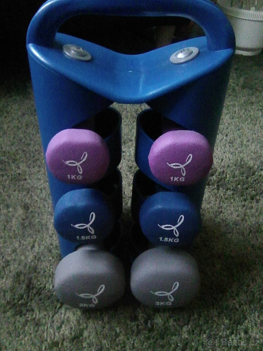 Sada vinylových činek včetně stojan/nosič - nová - 3