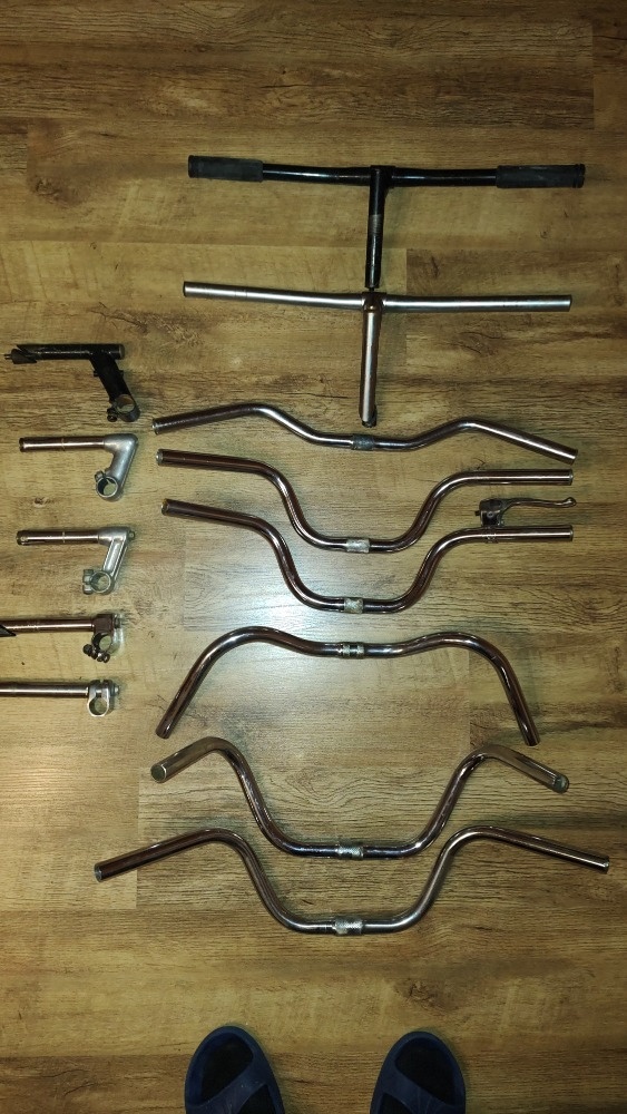 Chrom řídítka na kolo a představce - 3