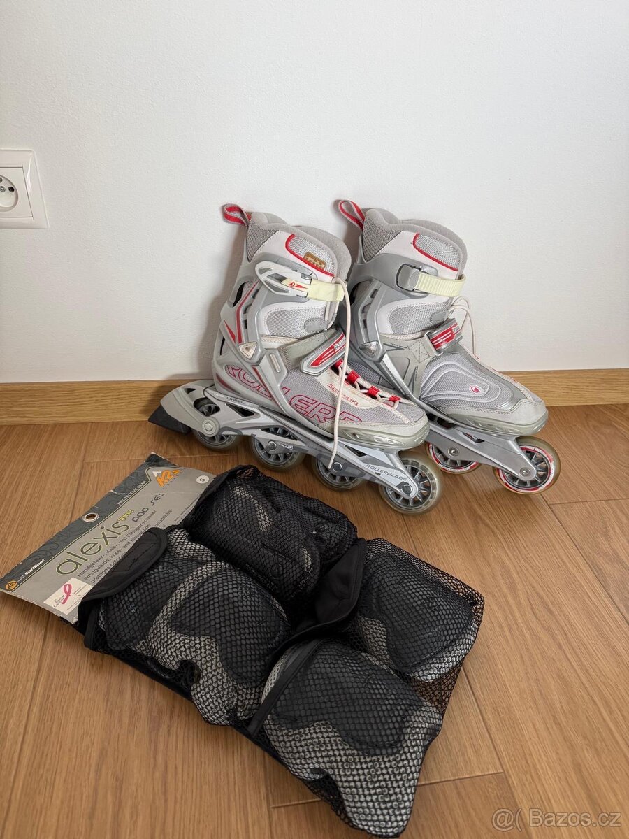 Koleckove brusle Rollerblade, vel. 39 + chranice - 3