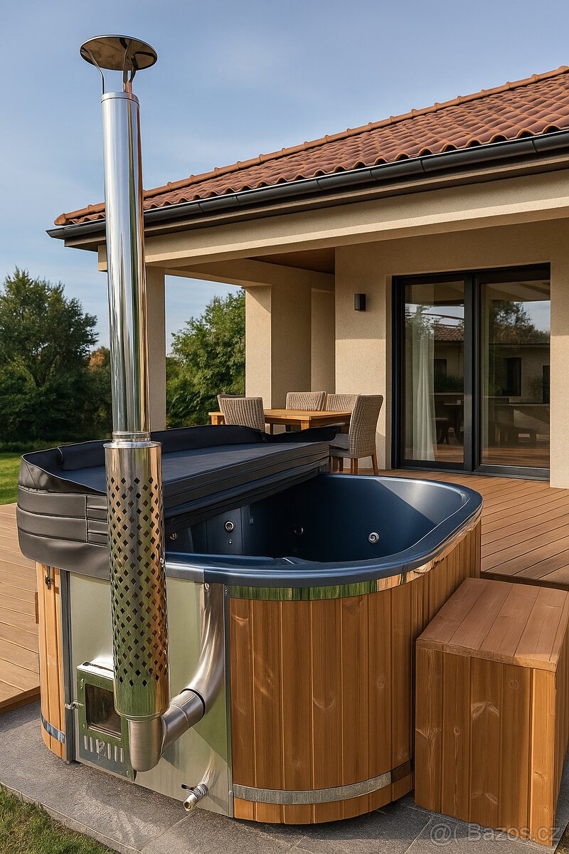 Koupací sud (ThermoWood - full set) hranatý - 3